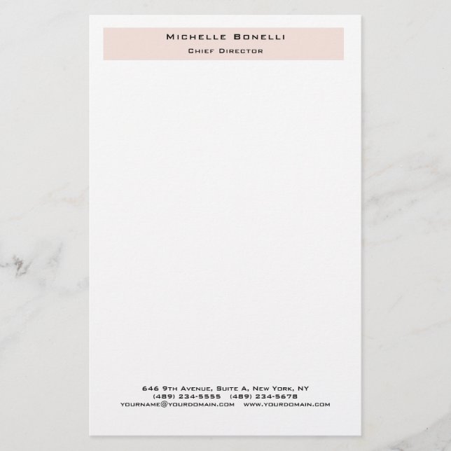 Professionell Enkel Modern Minimalistisk  Brevpapper (Framsida)