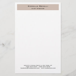 Professionell enkel modern minimalistisk brevpapper