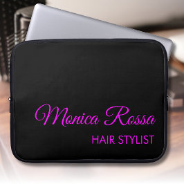 Professionell Enkel modern nybörjarMagenta och sva Laptop Fodral