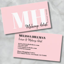 Professionell Enkel Rosafärgad Monogram