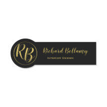 Professionell Enkel svart Guld