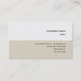 Professionell Enkel vanlig bärbar dator Realtor Re Visitkort