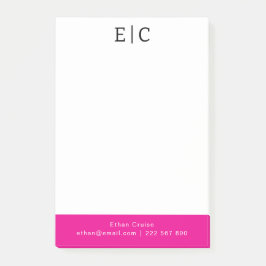 Professionell Enkel Vit Post-it Block