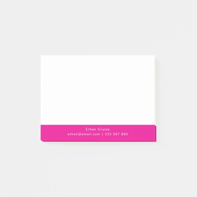 Professionell Enkel Vit Post-it Block (Framsida)