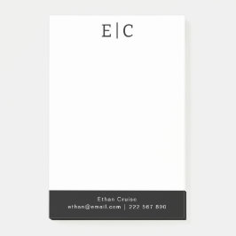 Professionell Enkel Vit Post-it Block