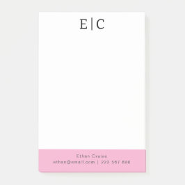 Professionell Enkel Vit Post-it Block