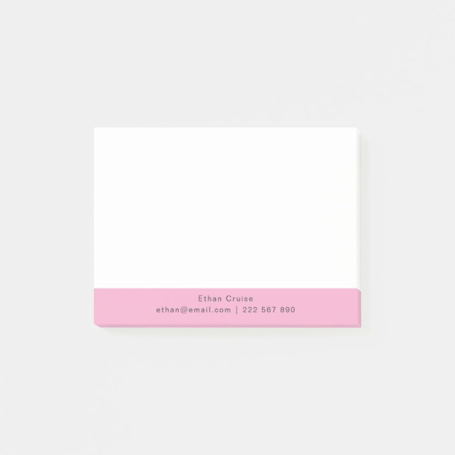 Professionell Enkel Vit Post-it Block (Framsida)