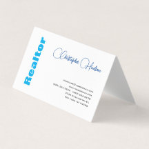Professionell Enkelt Realtor Real Gods Blue White