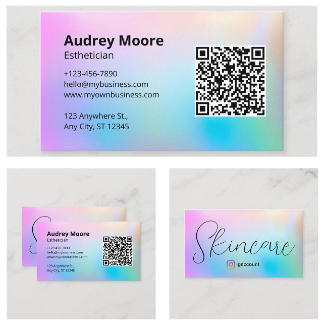 Professionell estetiker visitkort (Professional Esthetician Business Card
)