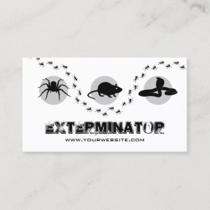 Professionell Exterminator Pest Control Visitkort