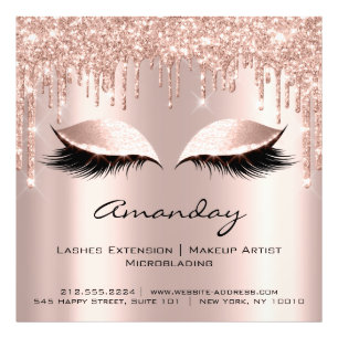 Professionell Eyelash Extension Micorblading Ro Fototryck