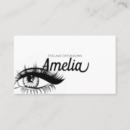 Professionell Eyelash Extensions & Microblading Visitkort