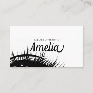 Professionell Eyelash Extensions & Microblading Visitkort