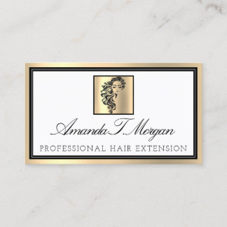 Professionell Eyelash Hair Extension Brows Guld Lu Visitkort