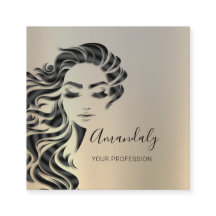 Professionell Eyelash Hair Salon Grått Square