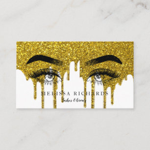 Professionell Eyelash Makeup Artist Black Drift Visitkort