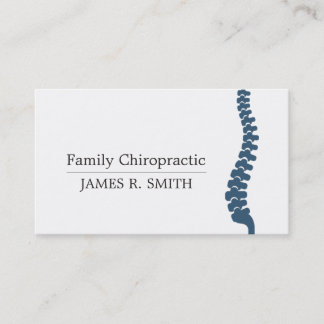 Professionell Familj Chiropraktic Chiroprator Visitkort