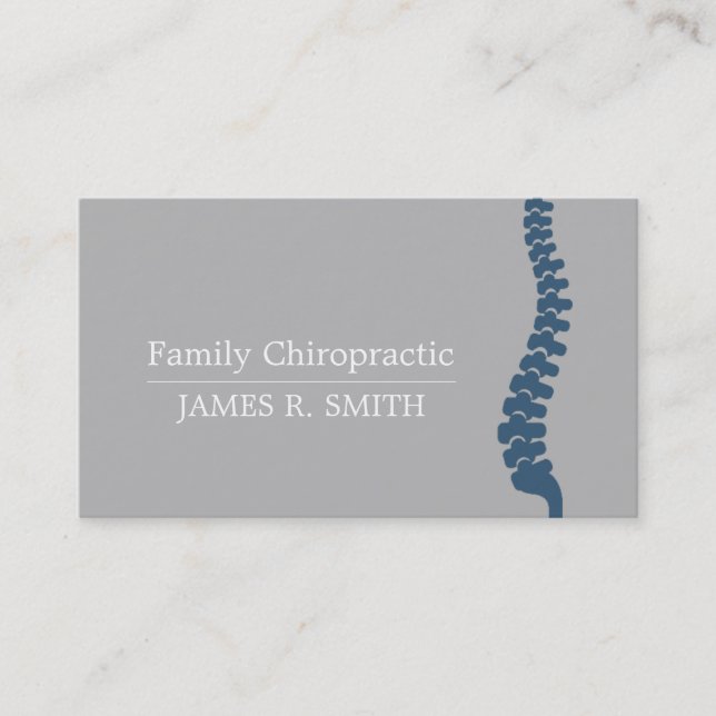 Professionell Familj Chiropraktic Chiroprator Visitkort (Framsida)