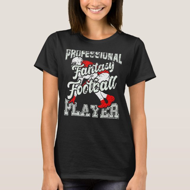 Professionell Fantasy American Football Player Lin T Shirt (Framsida)