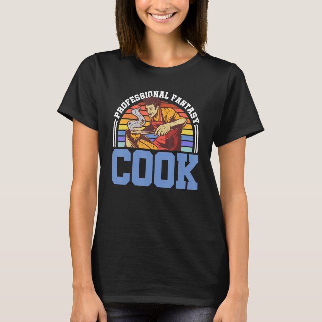 Professionell Fantasy Cook Master Chef Food Kitche T Shirt (Framsida)