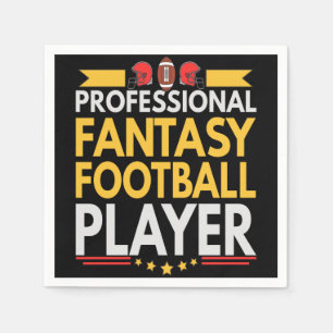 Professionell Fantasy Football Player Älskare Gift Pappersservett