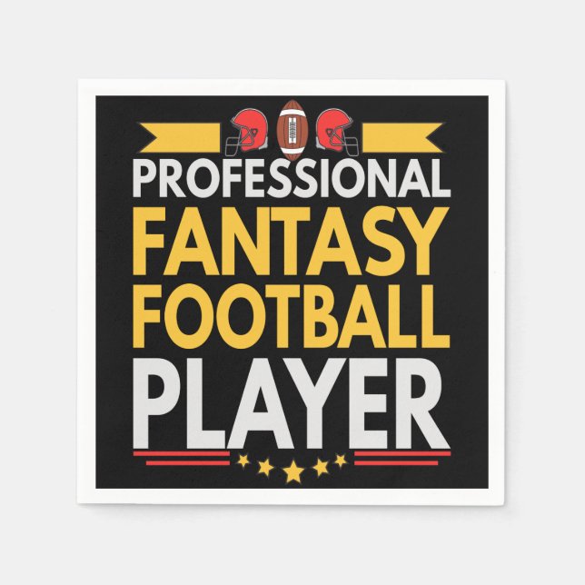 Professionell Fantasy Football Player Älskare Gift Pappersservett (Framsidan)