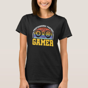 Professionell Fantasy Gamer Humor Retro Gaming Con T Shirt