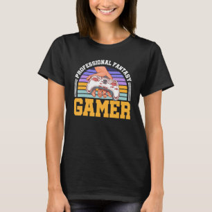 Professionell Fantasy Gamer Humor Retro Gaming Con T Shirt