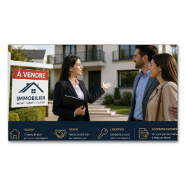 Professionell Fastighetsmäklare Affärskort Magnetiska Visitkort