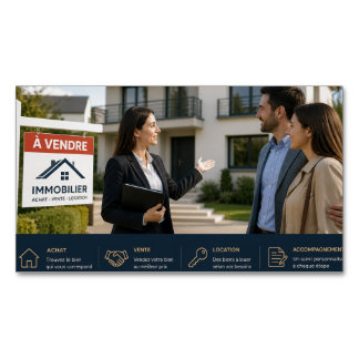 Professionell Fastighetsmäklare Affärskort Magnetiska Visitkort