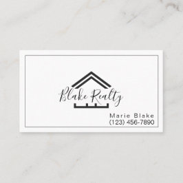 Professionell Fastighetsmäklare Fastigheter Visitkort