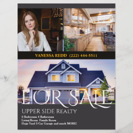 Professionell Fastighetsmäklare Försäljning Brosch Reklamblad