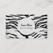 Professionell Faux Animal Rand Affärskort