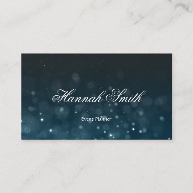 Professionell faux glamora modern elegant slät visitkort (Framsida)