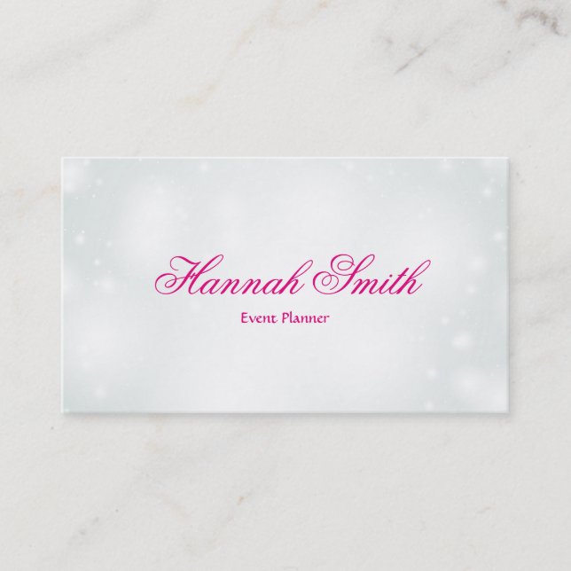Professionell faux glamora modern elegant slät visitkort (Framsida)