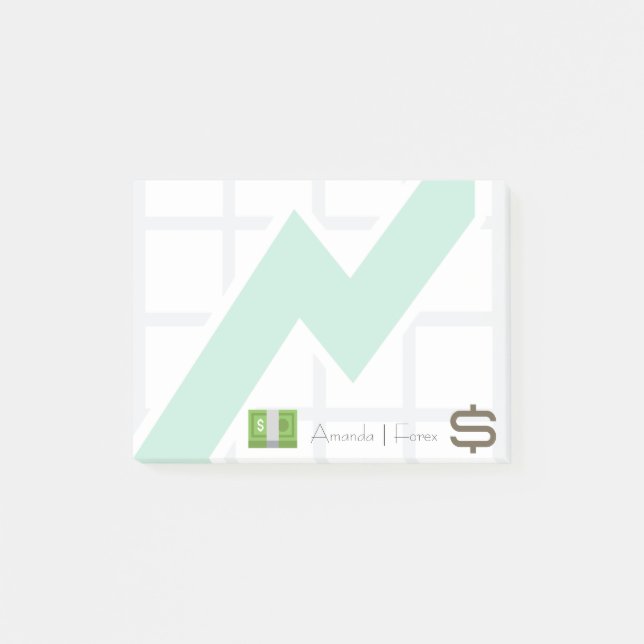 Professionell Finance Emojis Post-it Block (Framsida)