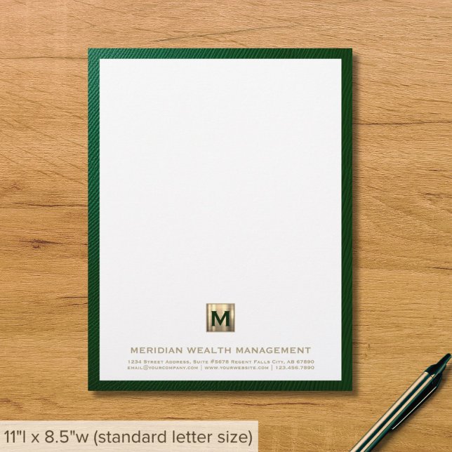 Professionell Financial Letterhead Brevhuvud (Skapare uppladdad)
