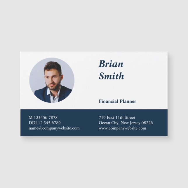 Professionell Financial Planner BusinessCard Magne (Framsida)
