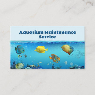 Professionell Fish Aquarium Maintenance Service Visitkort
