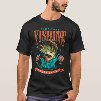 Professionell Fishing Tournament T Shirt
