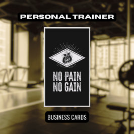 Professionell Fitness Health och Nutrition Trainer Visitkort
