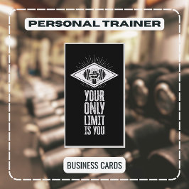 Professionell Fitness och Gym Personal Trainer Visitkort