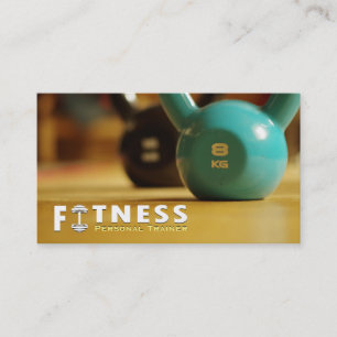 Professionell Fitness Personal Trainer Kettlebell Visitkort