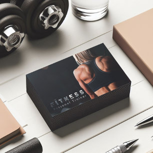Professionell Fitness Personal Trainer-muskel Visitkort