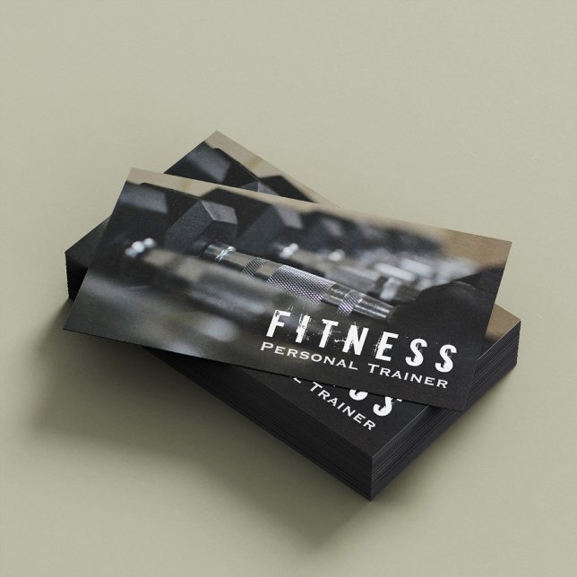 Professionell Fitness Personlig Tränare Hantel Visitkort (Skapare uppladdad)