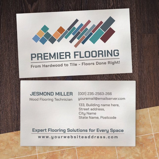 Professionell Flooring Services - Golv installatio Visitkort (Skapare uppladdad)