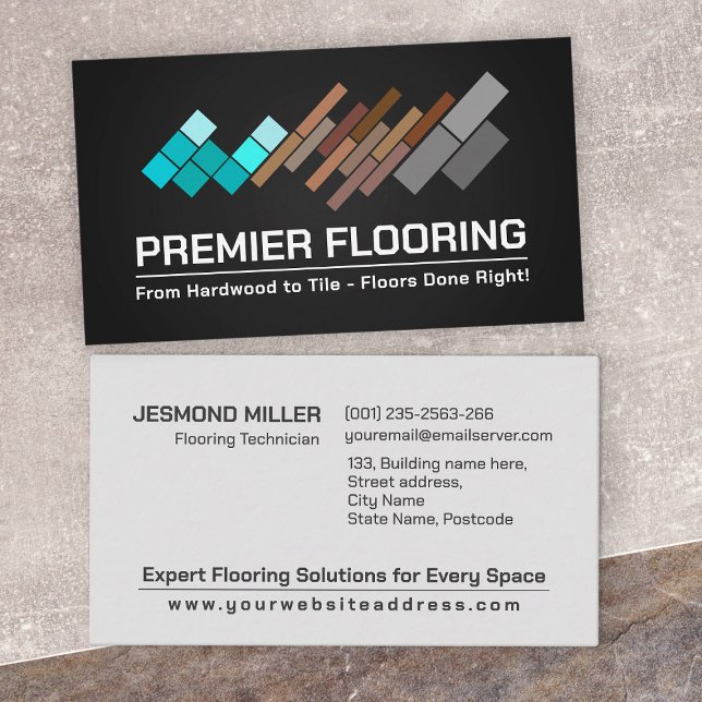 Professionell Flooring Services - Golv installatio Visitkort (Skapare uppladdad)