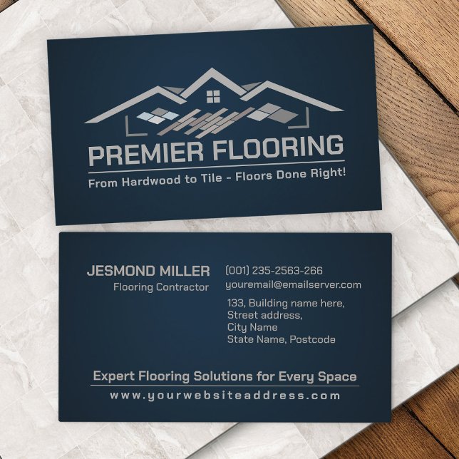 Professionell Flooring Services - Golv installatio Visitkort (Skapare uppladdad)