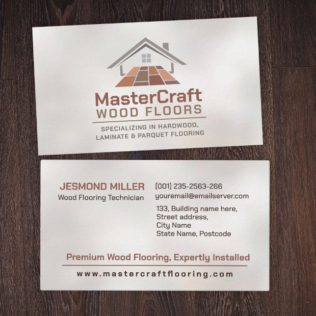 Professionell Flooring Services - Golv installatio Visitkort (Skapare uppladdad)
