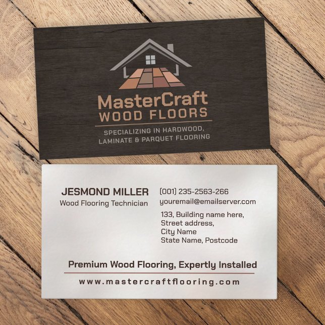 Professionell Flooring Services - Golv installatio Visitkort (Skapare uppladdad)